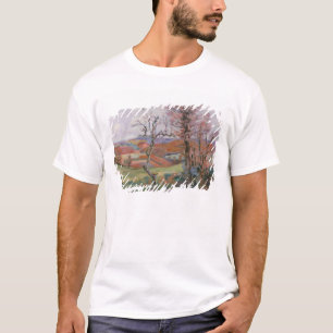 Das Puy Barion bei Crozant, Bretagne (Öl auf T-Shirt