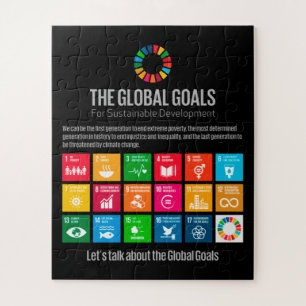 Das Puzzle der globalen Ziele der UN SDG 2030-Spie