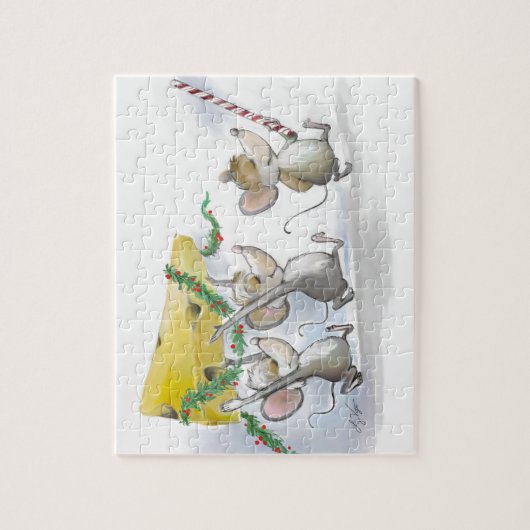 Das Puzzle des Weihnachtskäses (Vertikal)