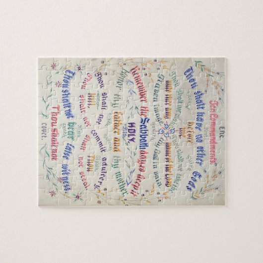 Das Puzzle "Die zehn Gebote" (Horizontal)