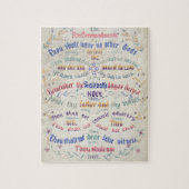 Das Puzzle "Die zehn Gebote" (Vertikal)