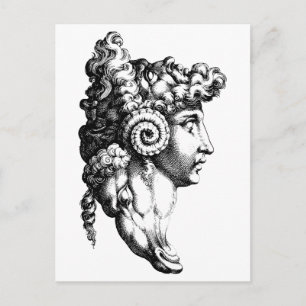 Das Puzzle mit 4 Köpfen Postkarte