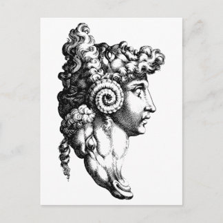 Das Puzzle mit 4 Köpfen Postkarte