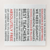 Das Puzzle über die Bildung im Westen von Sam Seab (Horizontal)