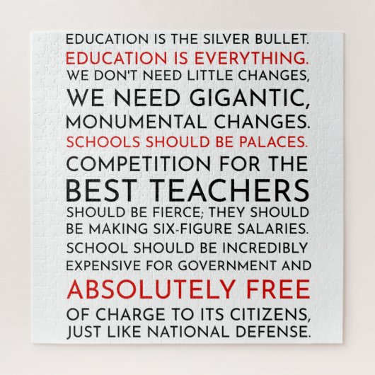 Das Puzzle über die Bildung im Westen von Sam Seab (Vertikal)