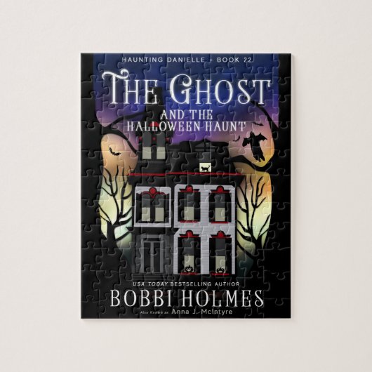 Das Puzzle um das Gespenst und das Halloween-Jagdb (Vertikal)