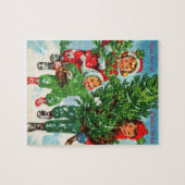 Das Puzzle um den Weihnachtsbaum (Horizontal)