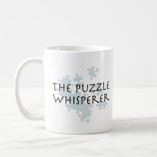 Das Puzzle Whisperer Kaffeetasse (Links)