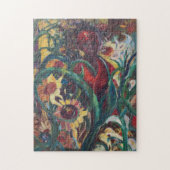 Das Puzzlespiel der Sonnenblume-Frauen-#1 Puzzle (Vertikal)