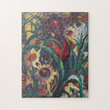 Das Puzzlespiel der Sonnenblume-Frauen-#1