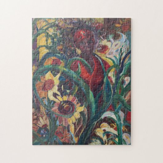 Das Puzzlespiel der Sonnenblume-Frauen-#1 Puzzle (Vertikal)