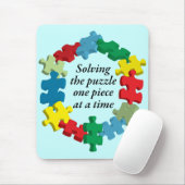 Das Puzzlespiel lösen… Blaues Mousepad (Mit Mouse)