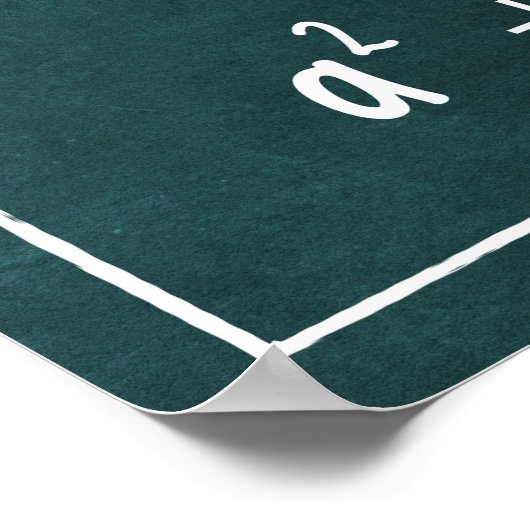 Das pythagorische Theorem Poster (Ecke)