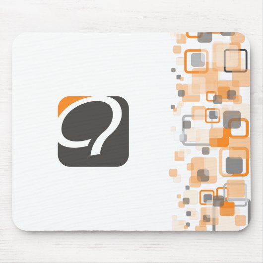 Das q Mousepad - Orange (Vorne)