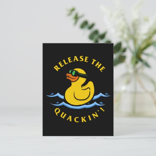 Das Quackin' Postkarte (Stehend Vorderseite)
