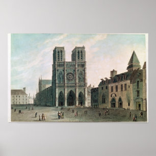 Das Quadrat vor Notre-Dame Poster