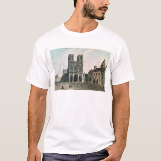 Das Quadrat vor Notre-Dame T-Shirt (Vorderseite)