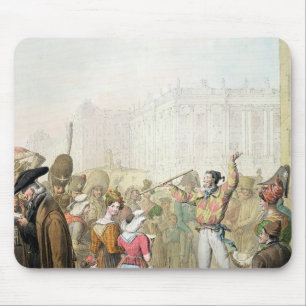 Das Quai d'Ecole, Paris, 1831 Mousepad