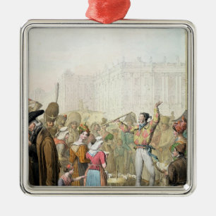 Das Quai d'Ecole, Paris, 1831 Ornament Aus Metall
