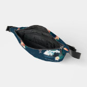 Das Quallen-Muster des weißen Lotus Ocean Bauchtasche (Offen)