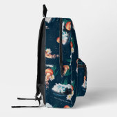 Das Quallen-Muster des weißen Lotus Ocean Bedruckter Rucksack (Links)