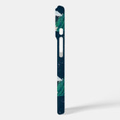 Das Quallen-Muster des weißen Lotus Ocean Case-Mate iPhone Hülle (Rückseite / Links)