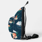 Das Quallen-Muster des weißen Lotus Ocean Crossbody Bag (Rechts)