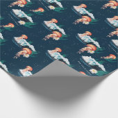 Das Quallen-Muster des weißen Lotus Ocean Geschenkpapier (Ecke)