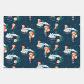 Das Quallen-Muster des weißen Lotus Ocean Geschenkpapier Set (Vorderseite 3)