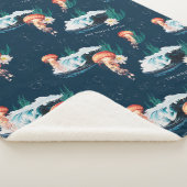 Das Quallen-Muster des weißen Lotus Ocean Sherpadecke (3/4)