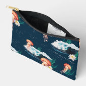 Das Quallen-Muster des weißen Lotus Ocean Zubehörtasche (Offen)