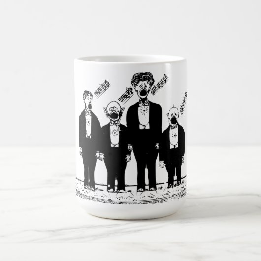 Das Quartett, singend Kaffeetasse (Mittel)