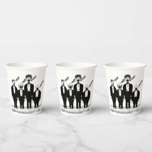 Das Quartett, singend Pappbecher (Multi)