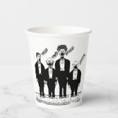 Das Quartett, singend Pappbecher (Vorderseite)