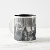 Das Quartett Zweifarbige Tasse (Vorderseite Links)