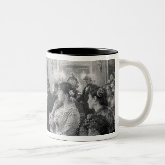Das Quartett Zweifarbige Tasse (Rechts)
