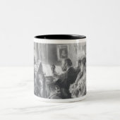 Das Quartett Zweifarbige Tasse (Mittel)