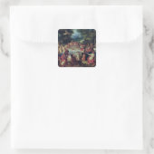 Das Quartier der Götter Quadratischer Aufkleber (Tasche)