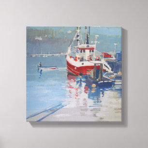 Das Quay Salcombe des Fischers Leinwanddruck