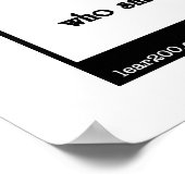 Das Quee Querulous Quail Poster (Ecke)