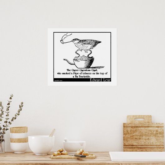 Das Quee Querulous Quail Poster (Küche)