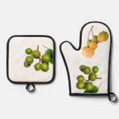 Das Quenette Ofenhandschuh & Topflappen-Set (Vorderseite)