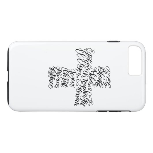 Das QuerKalligraphie-Mosaik Case-Mate iPhone Hülle (Rückseite (Horizontal))