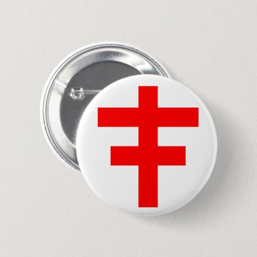 Das QuerPattee des Scottish adelt Templar Button (Vorne & Hinten)