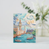 Das Quilling Big Ben im Tower von London Postkarte (Stehend Vorderseite)