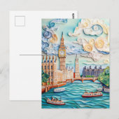 Das Quilling Big Ben im Tower von London Postkarte (Vorne/Hinten)
