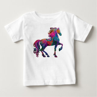 Das quiltartige Pferd Baby T-shirt