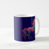 Das quiltende Pferd Kaffeetasse (VorderseiteRechts)