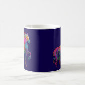 Das quiltende Pferd Kaffeetasse (Mittel)