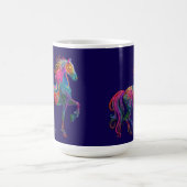 Das quiltende Pferd Kaffeetasse (Mittel)